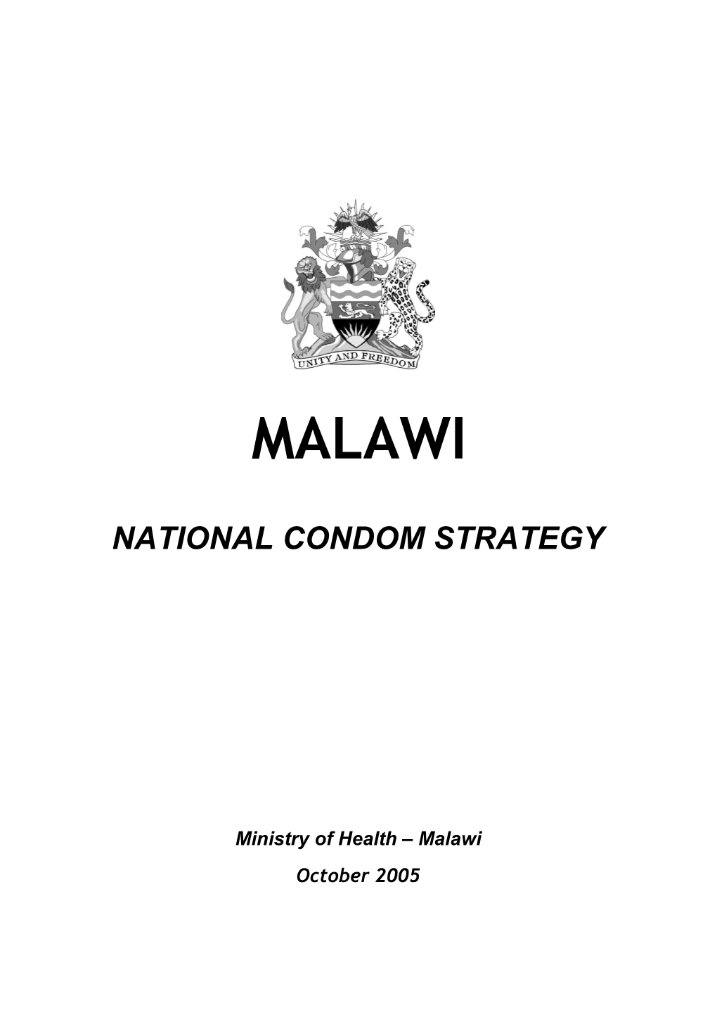 Draft National Condom Strategy