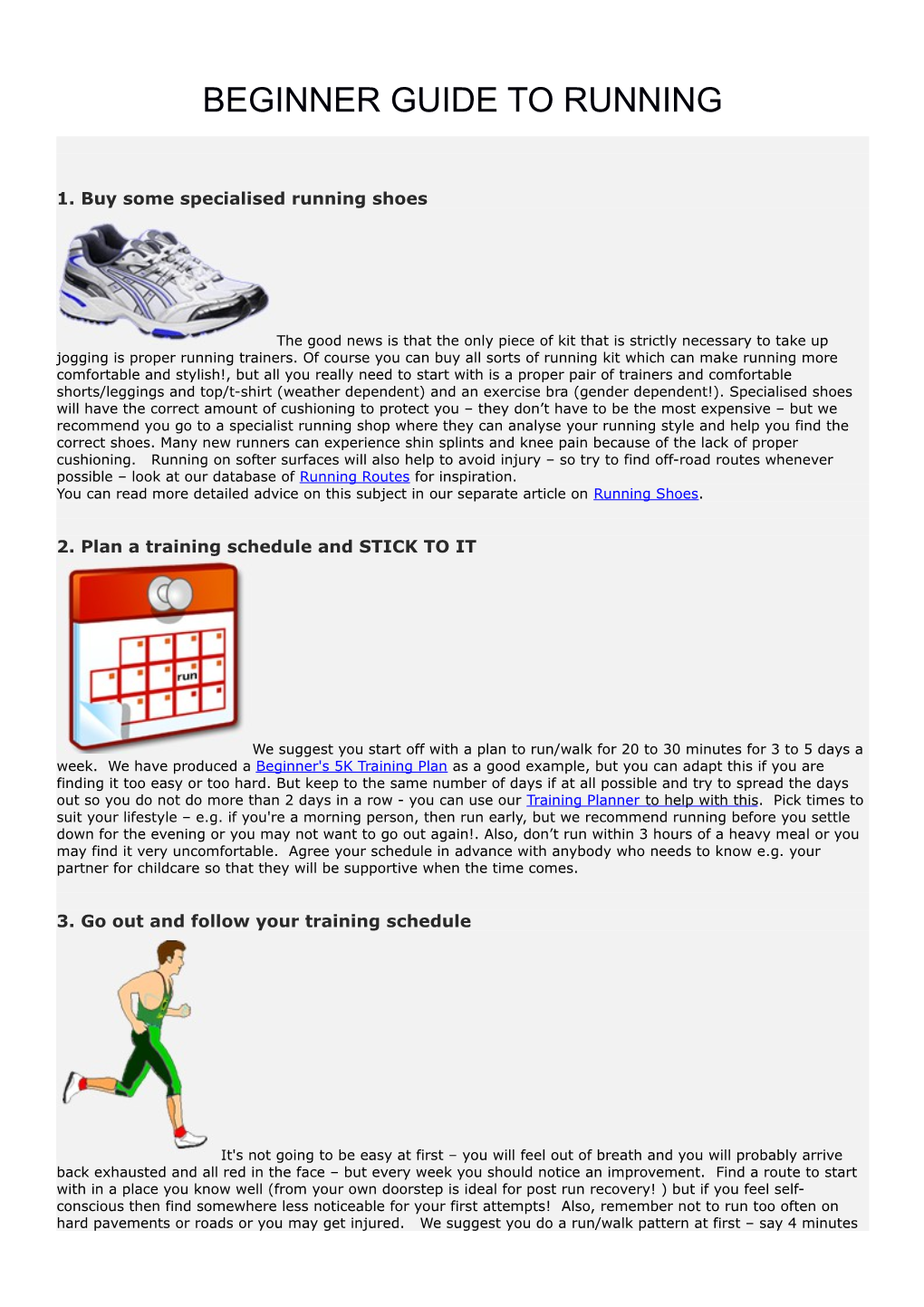 Beginner Guide to Running