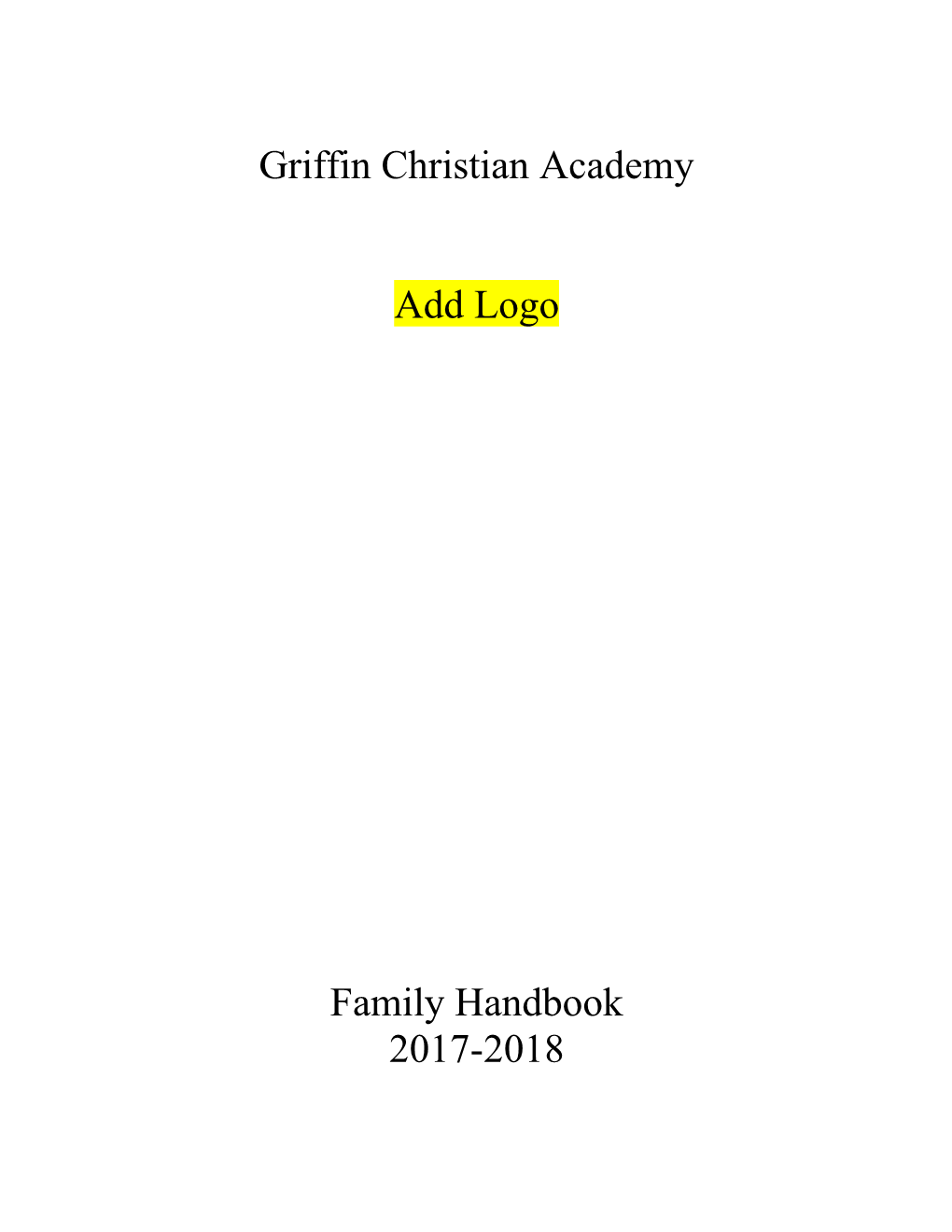 Griffin Christian Academy