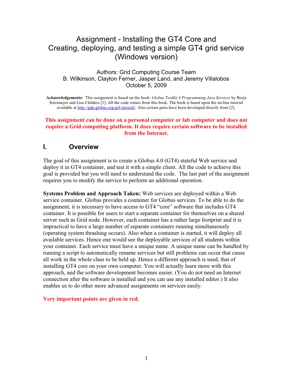 Creating, Deploying, and Testing a Simple GT4 Grid Service