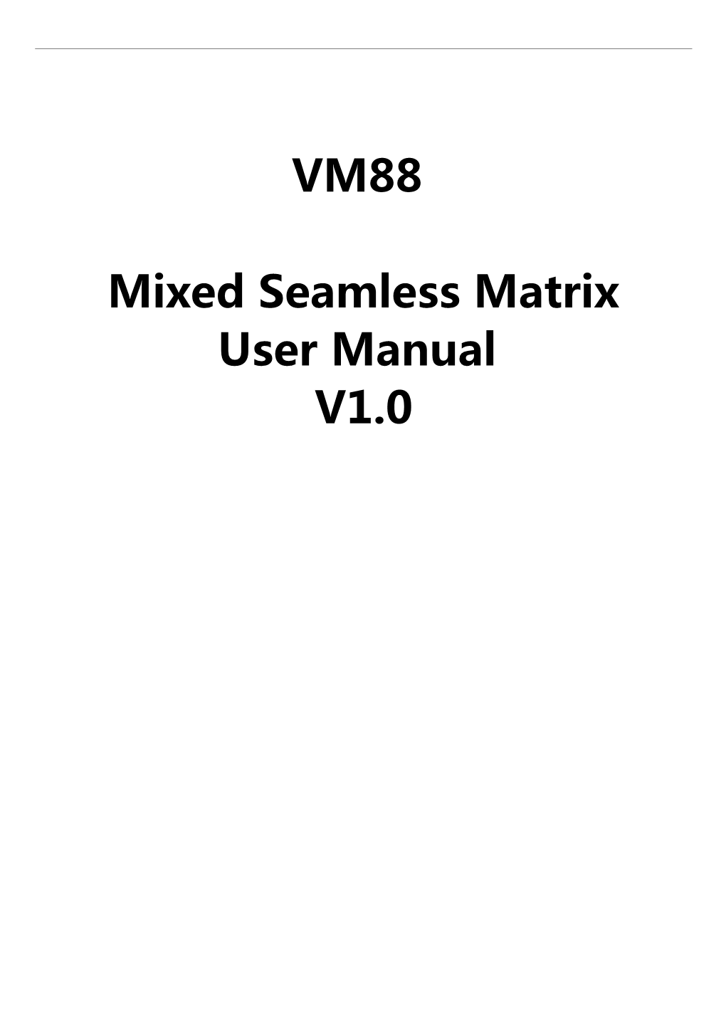 Mixed Seamless Matrix