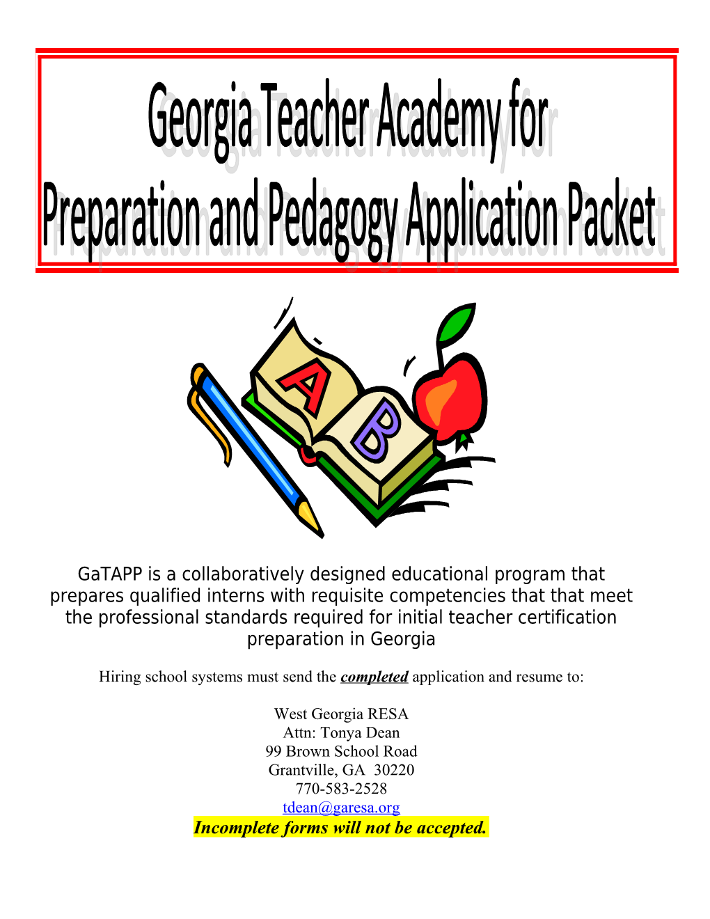 Georgia Professional Standards Commission Required Fields