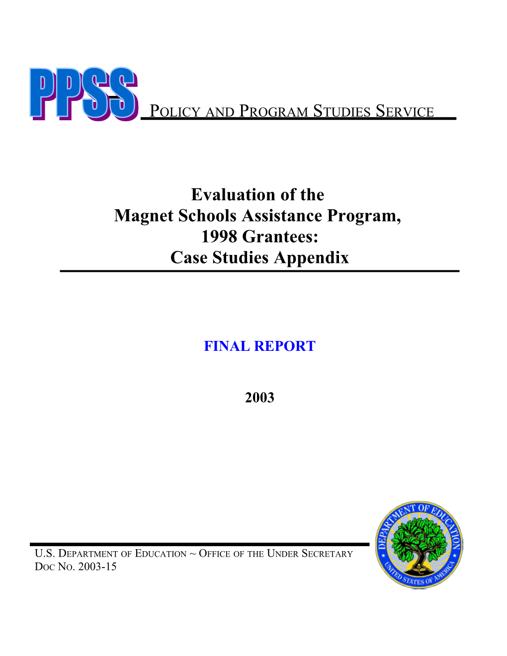 MSAP Evaluation: Case Studies Appendix (Msword)
