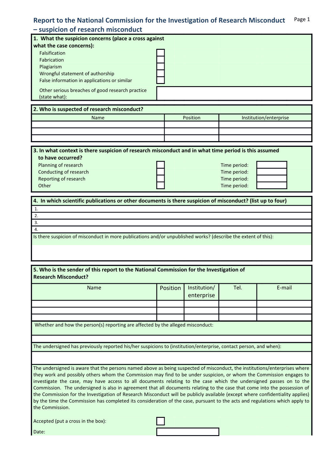 For Plagiarism of Text, Publications Or Other Documents Where Plagiarism Has Been Found