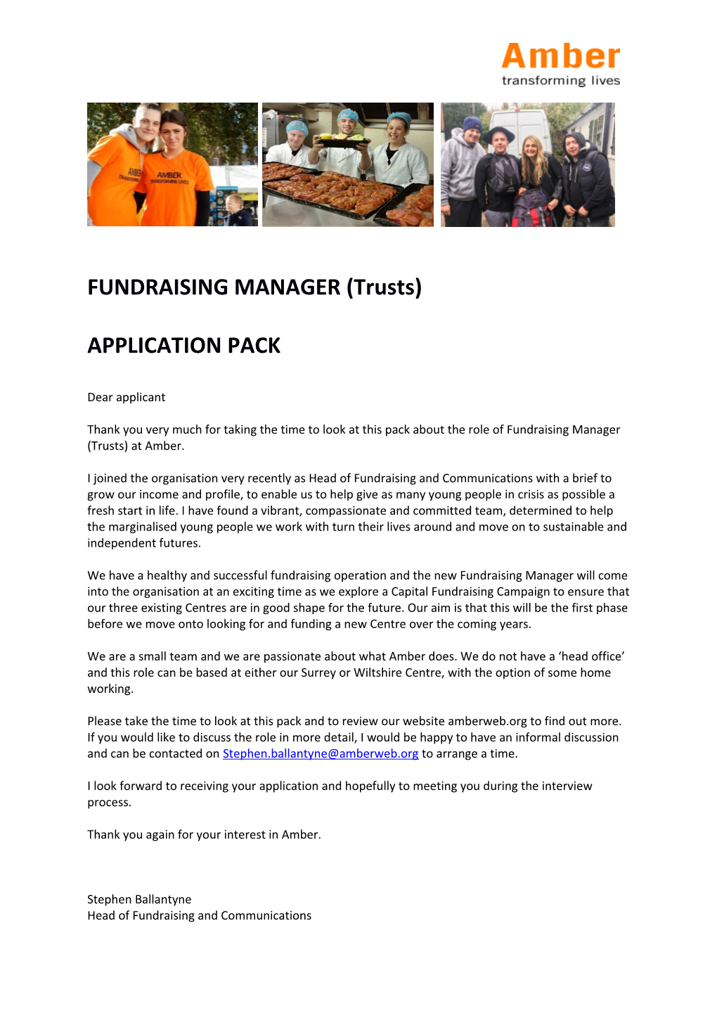 FUNDRAISING MANAGER (Trusts)
