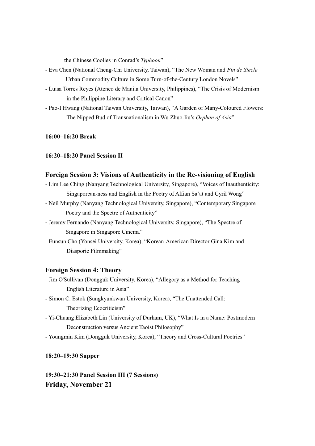 2008 ELLAK International Conference Program (Tentative)