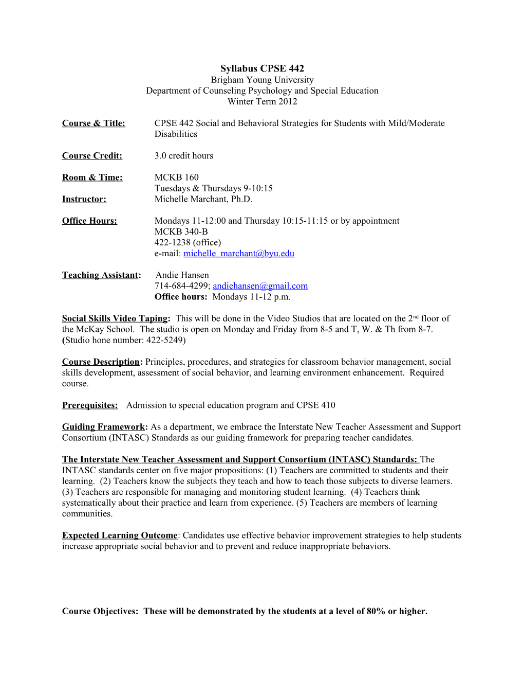 Syllabus CPSE 442