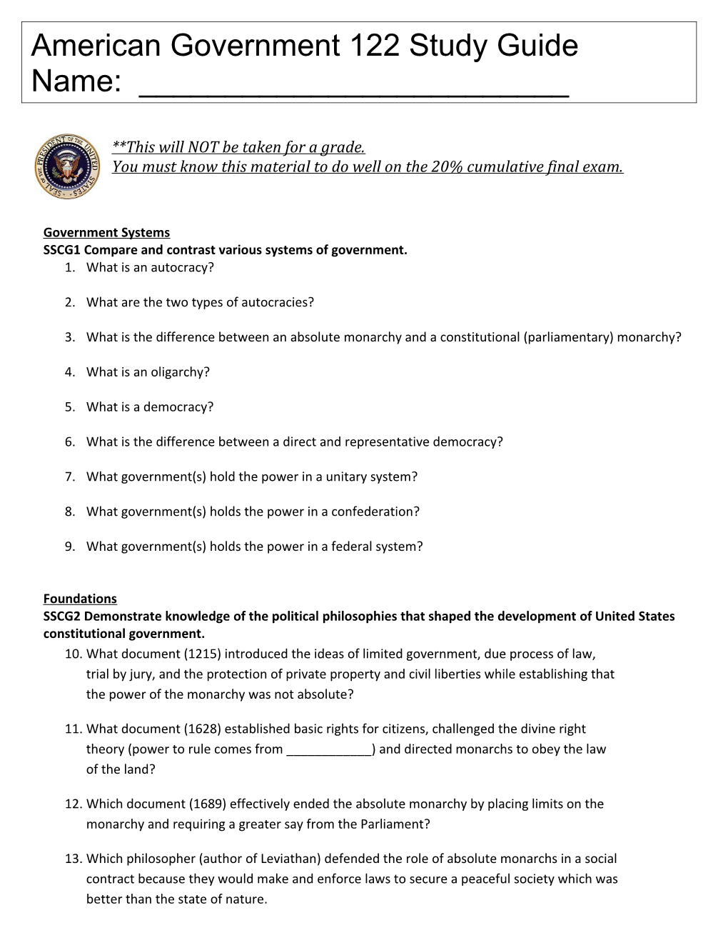 Government Structure/Civic Participation