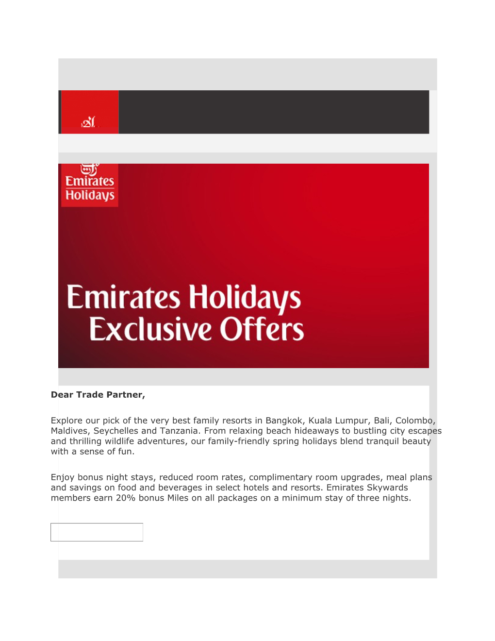 Economy Class Return Flights to Tanzania with Emirates Airline