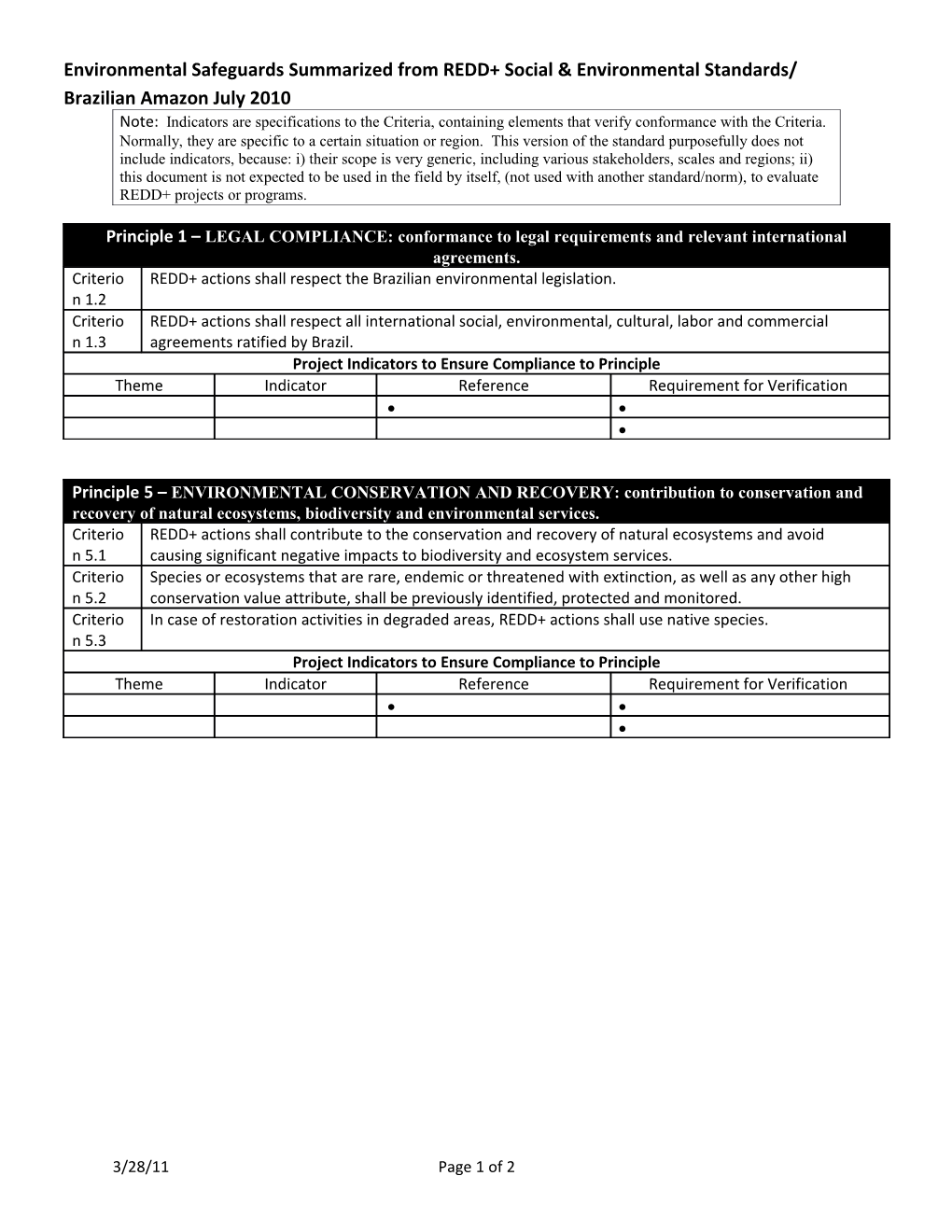 Note: Indicators Are Specifications to the Criteria, Containing Elements That Verify Conformance