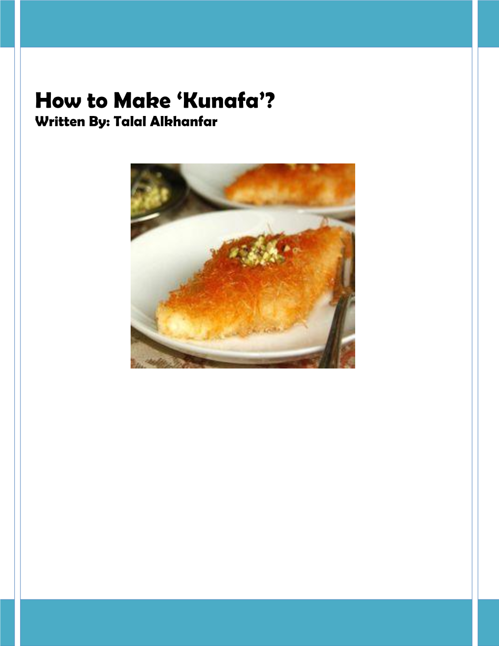 Homemake Kunafa