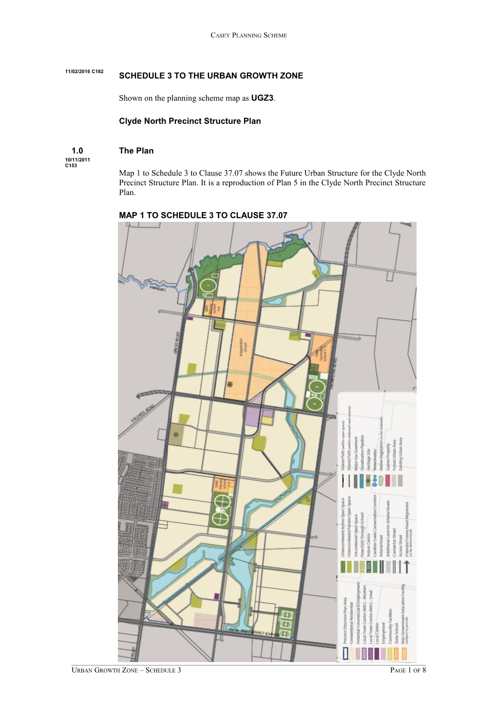 Shown on the Planning Scheme Map As UGZ3