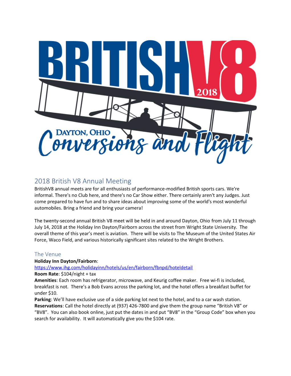 2018 British V8 Annual Meeting
