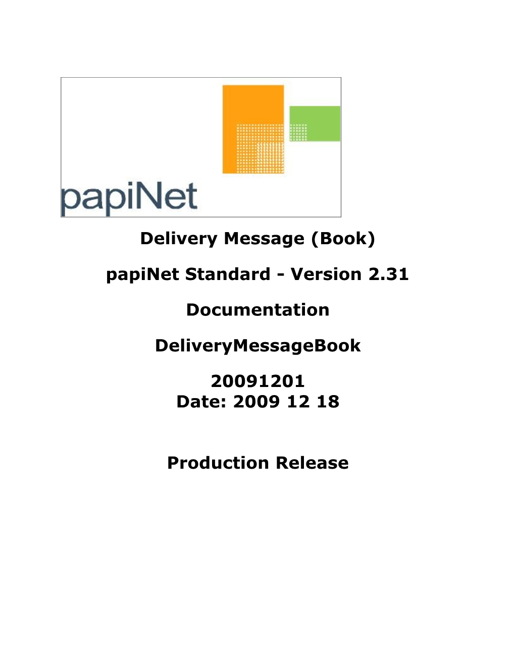 Delivery Message (Book)