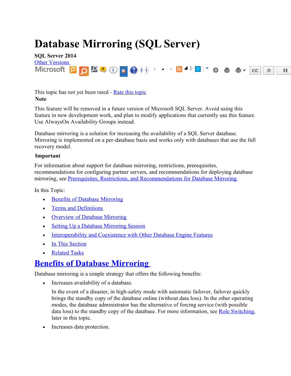 Database Mirroring (SQL Server)