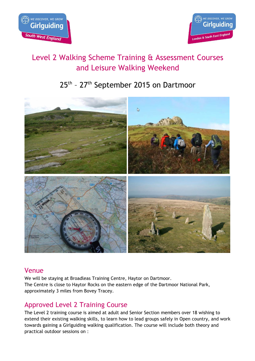 Level 2 Walking Scheme Training Assessment Courses