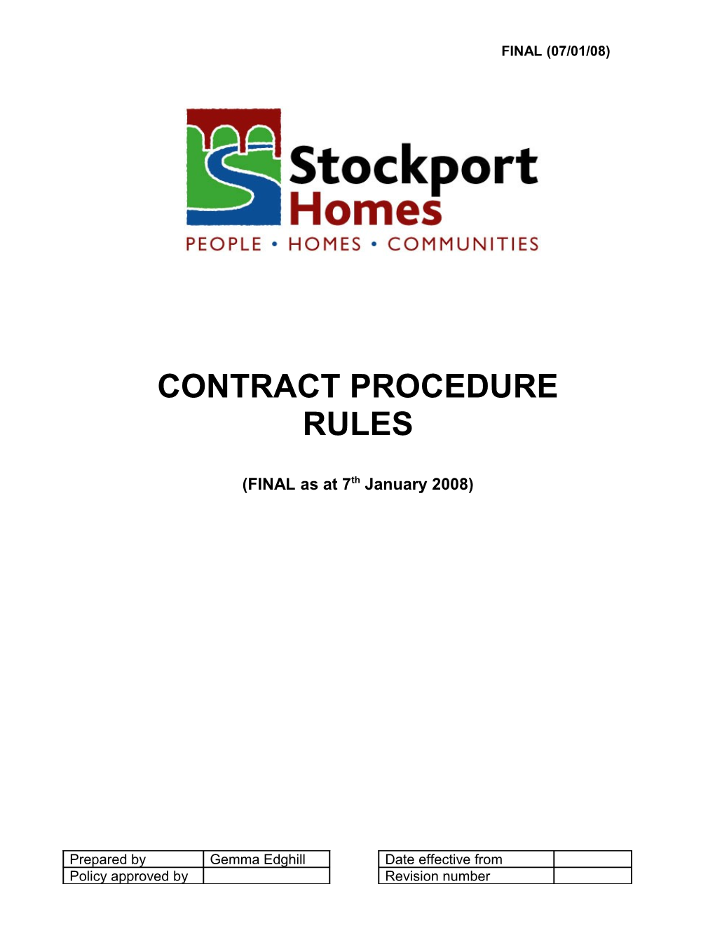 Pr6 - Contract Procedures Rules