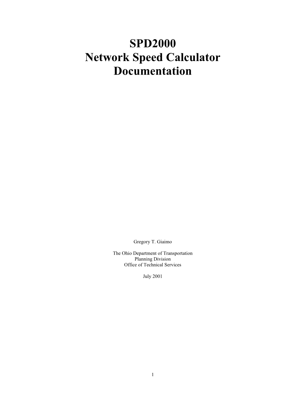 Network Speed Calculator Documentation