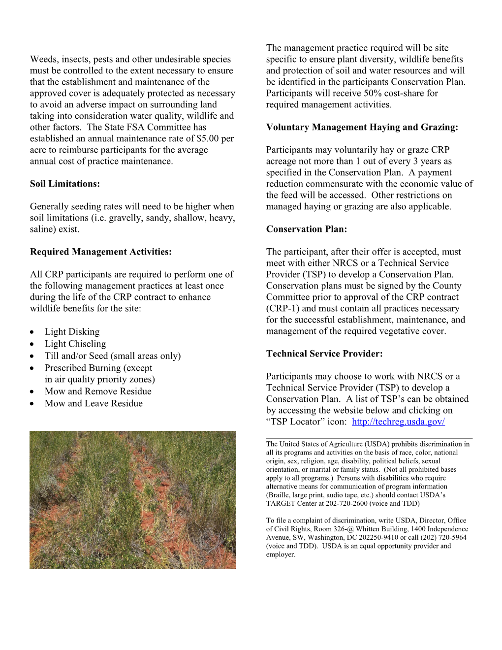 CP1 Establishment of Permanent Introduced Grasses and Legumes
