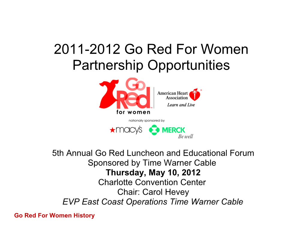 5Th Annual Go Red Luncheon and Educational Forum