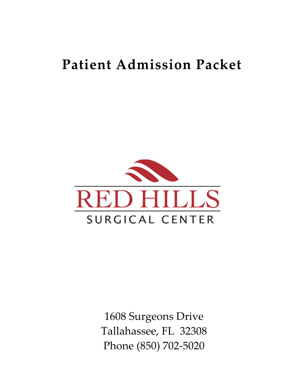 Patient Admission Packet