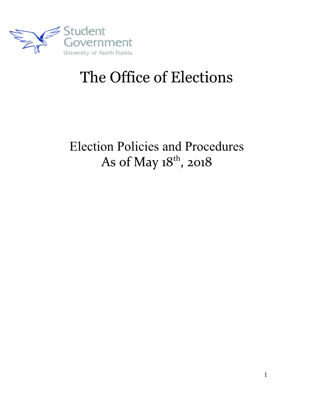 Election Policies and Procedures