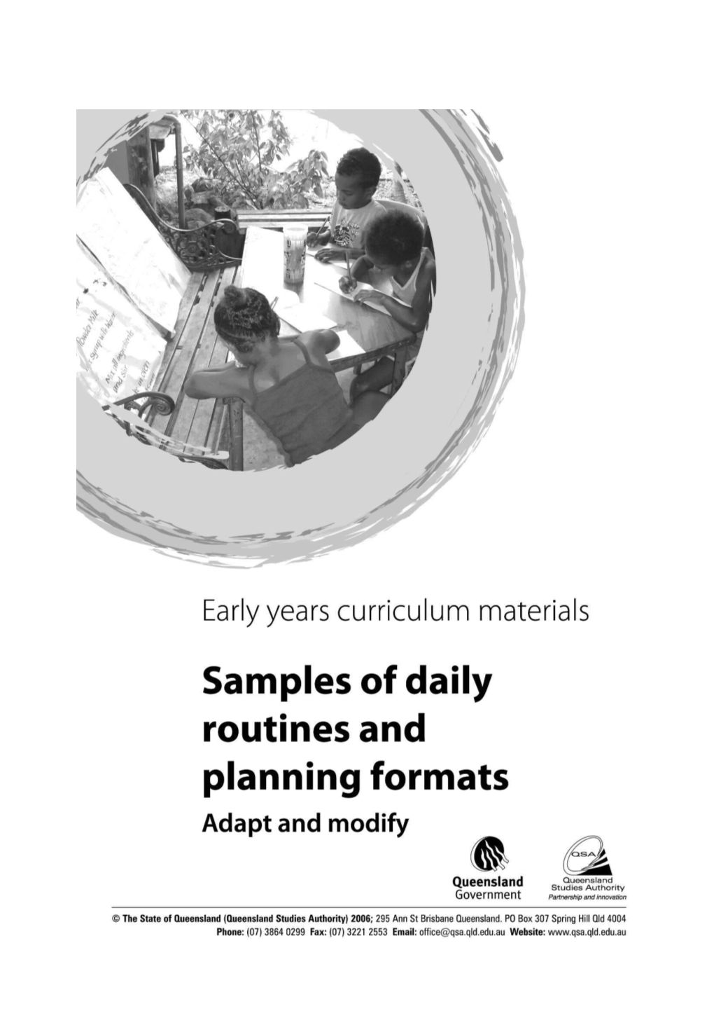 Samples of Daily Routines and Planning Formats: Adapt and Modify