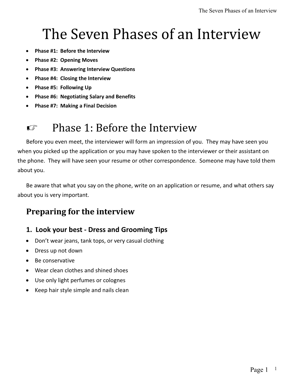 The Seven Phases of an Interview