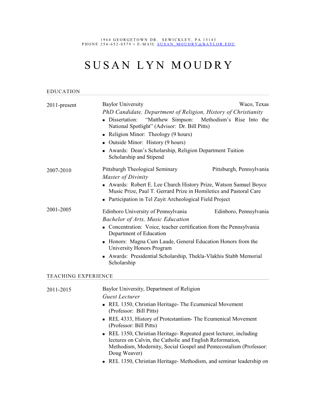 Susan Lyn Moudry