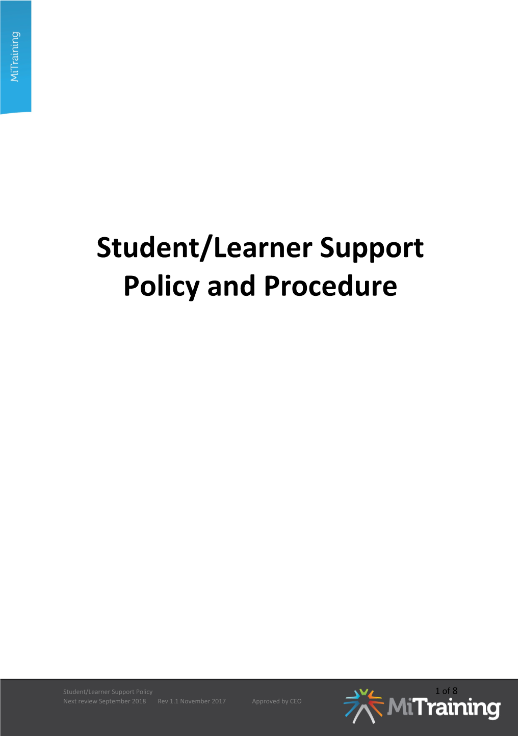 Student/Learner Support Policy and Procedure