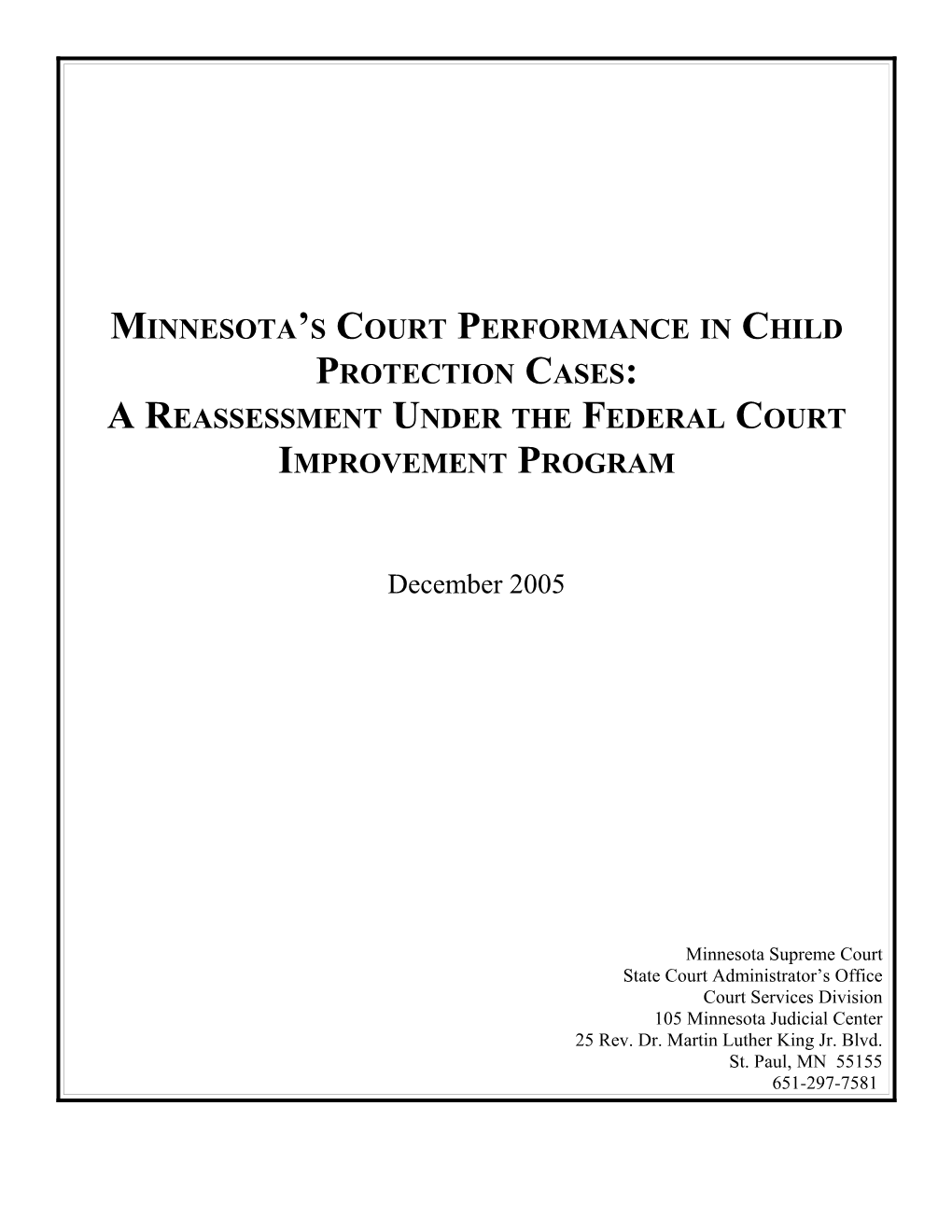 Minnesota S Child Protection