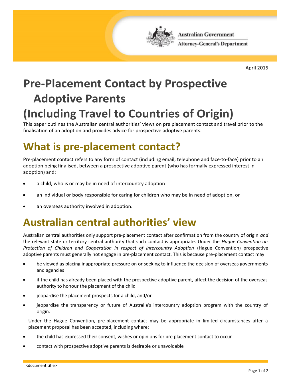 AGD Document Template