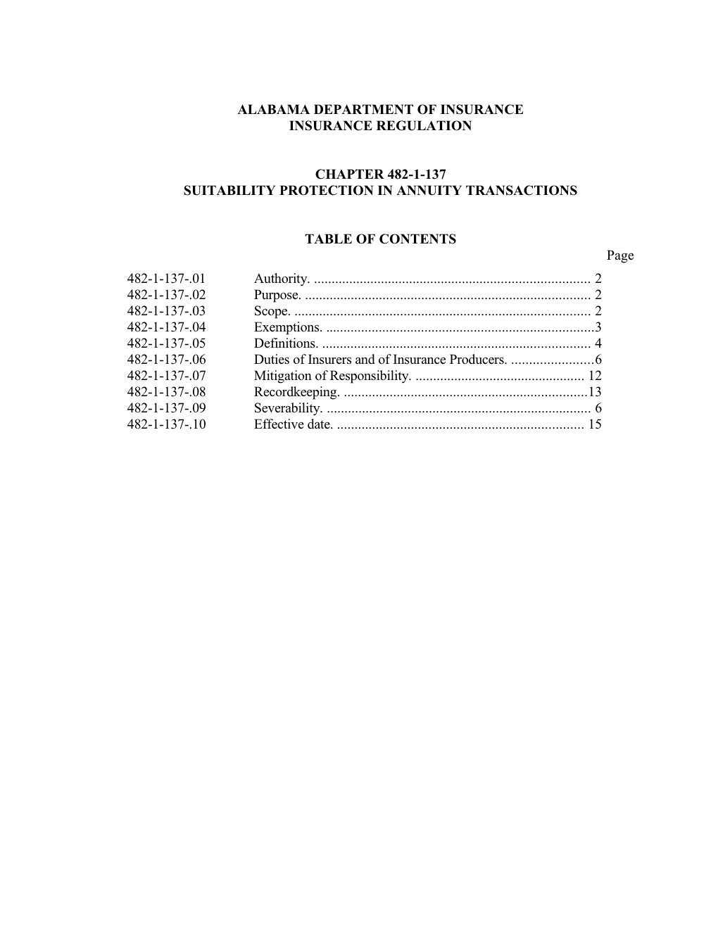 Suitability PROTECTION in ANNUITY TRANSACTIONS