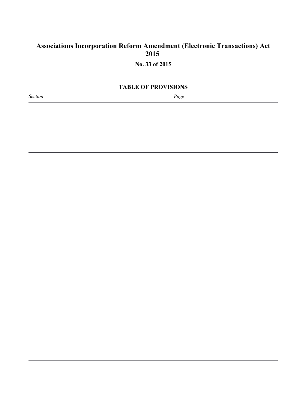 Associations Incorporation Reform Amendment (Electronic Transactions) Act 2015