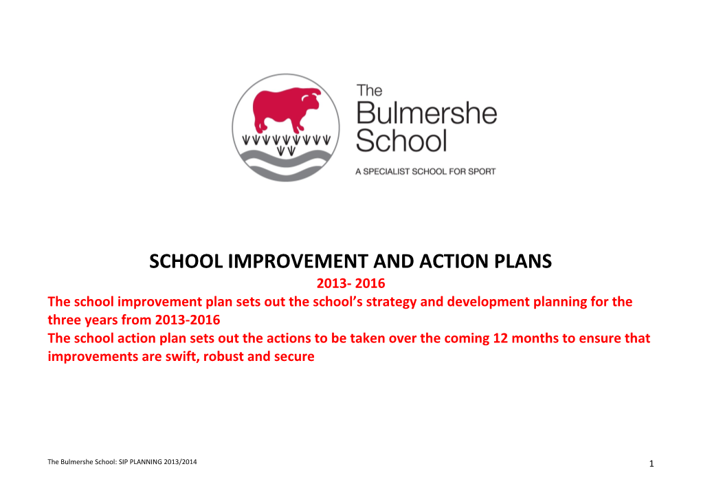 Highdown School and Sixth Form Centre: Department Improvement Plan 2010/2011
