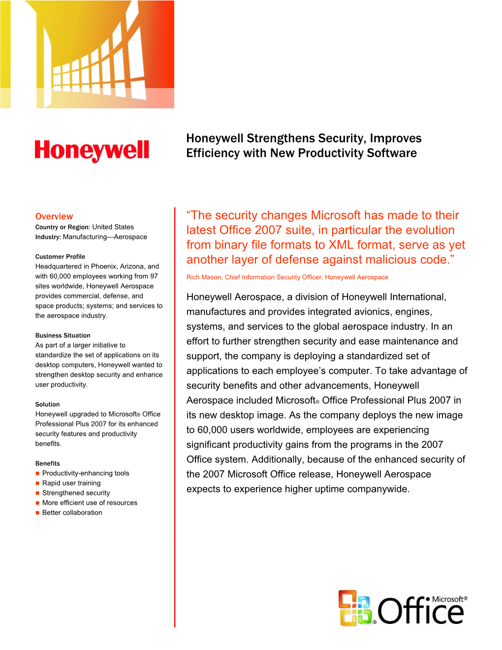 Honeywell Aerospace, a Division of Honeywell International, Manufactures Integrated Avionics