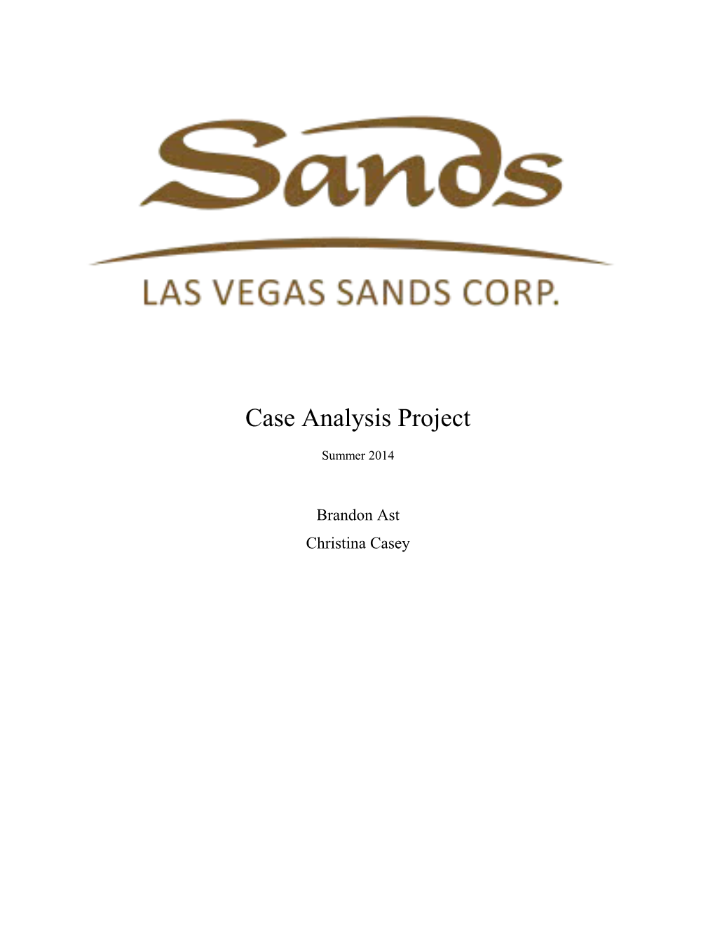 Las Vegas Sands Case Project