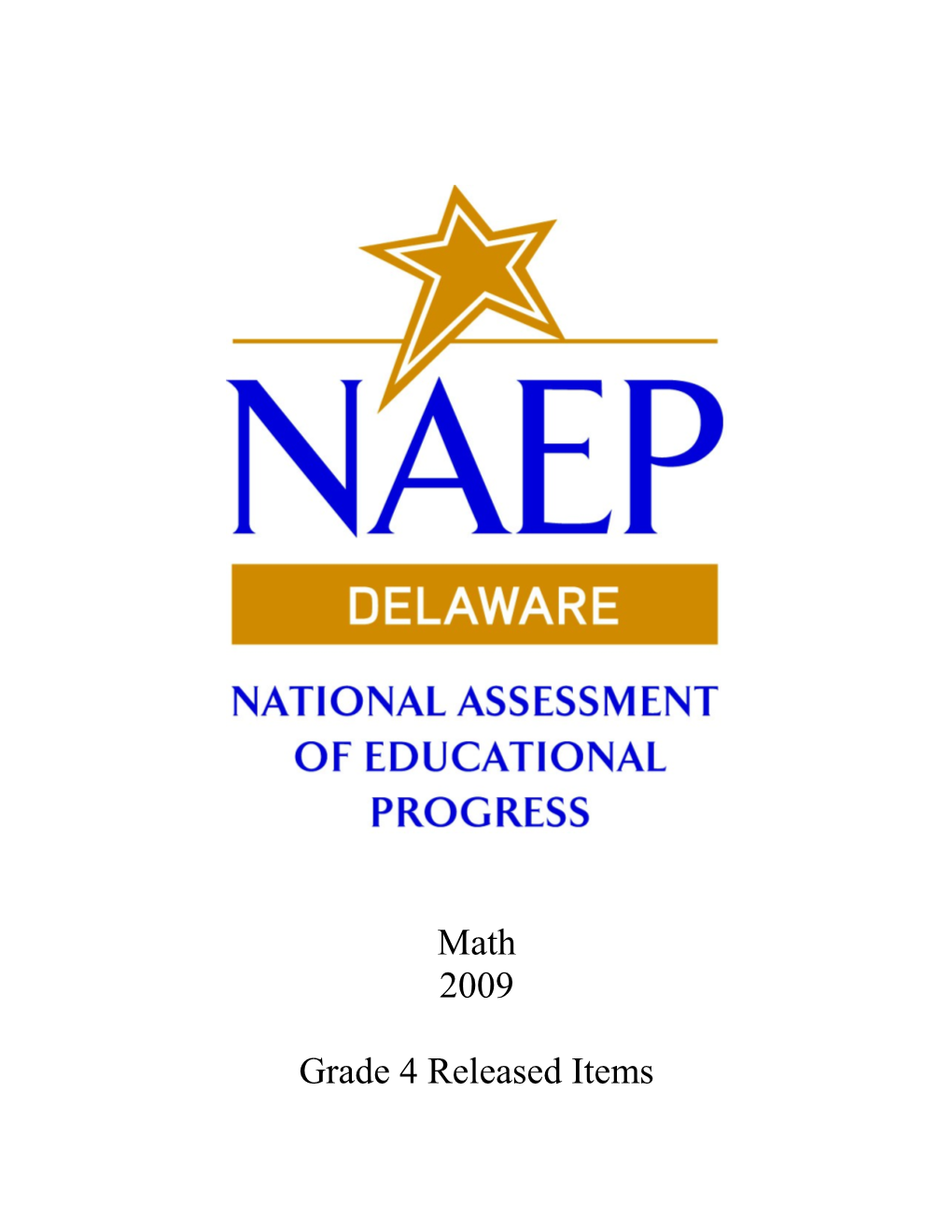 NAEP 2009 Math Grade 4 Released Items