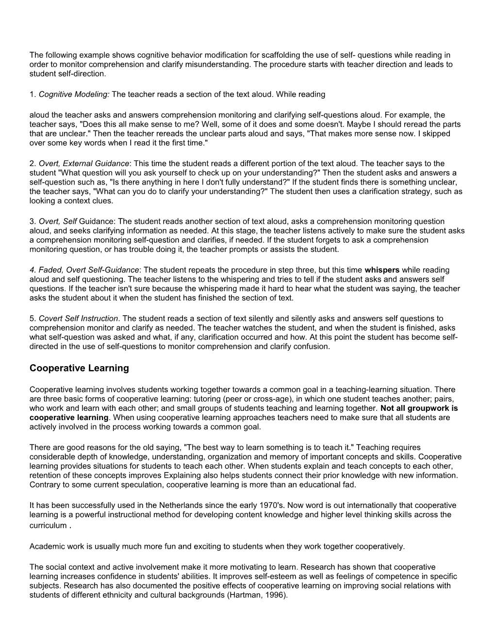 Chapter 3 Scaffolding & Cooperative Learning