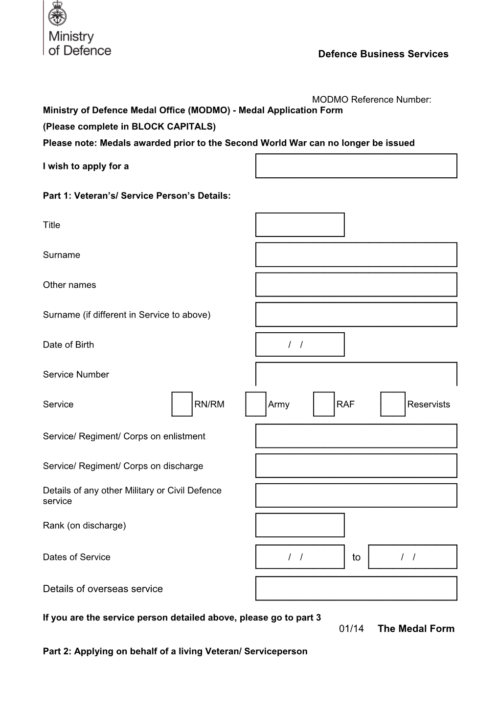 The Medal Form(V2)