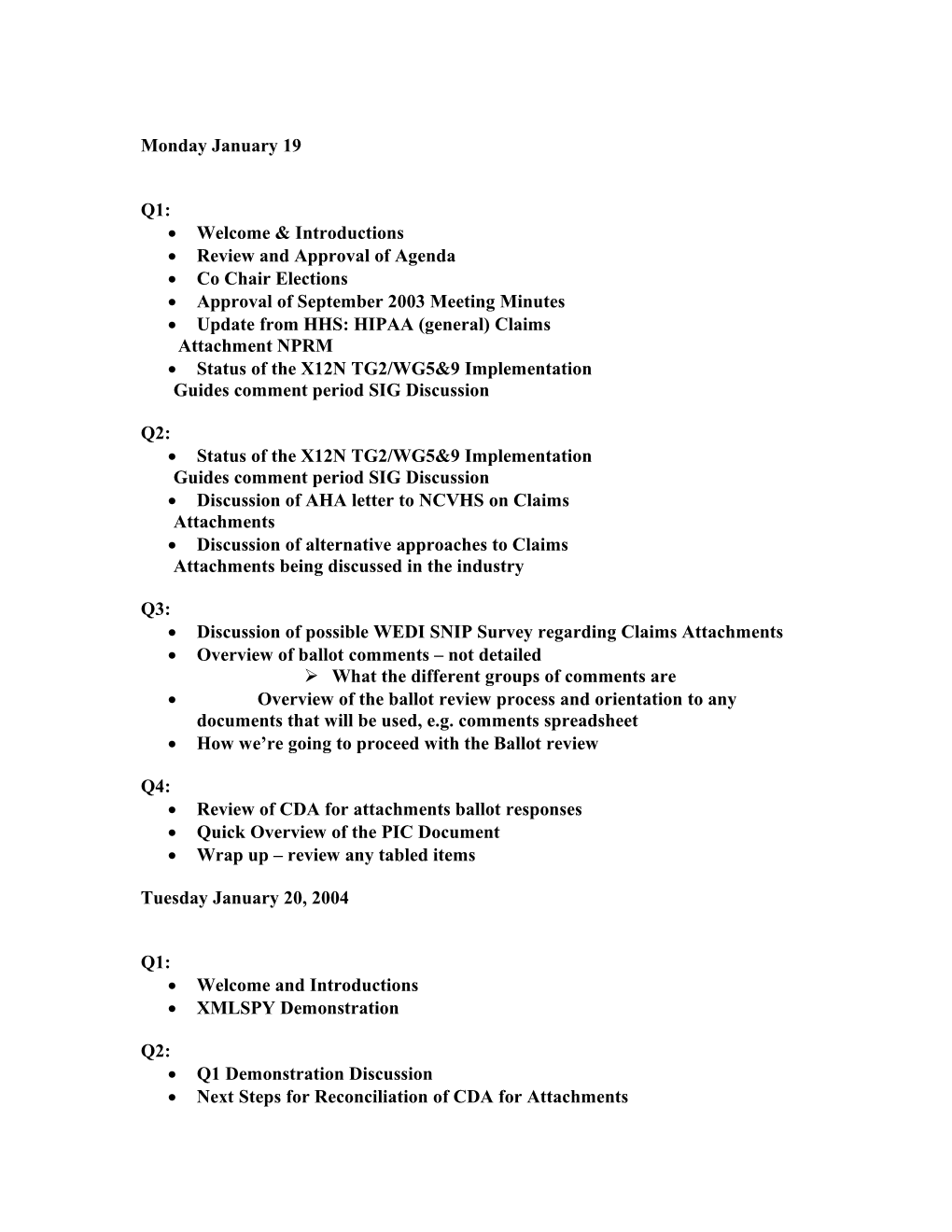 Hl7 Attachment Sig Meeting Minutes