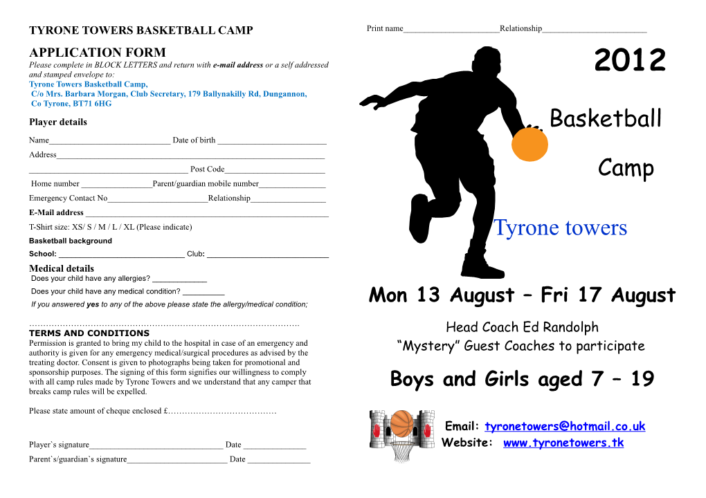 Tyrone Towers Basketball Club