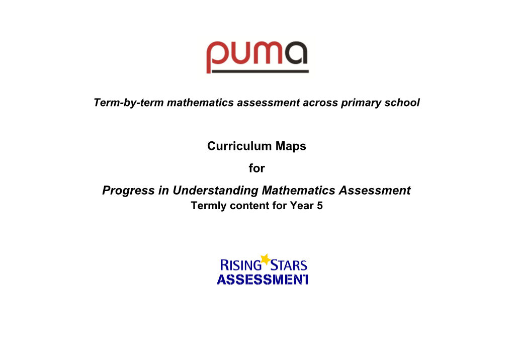 Termly Content for Y5 - Draft 20/04/13 Version 1