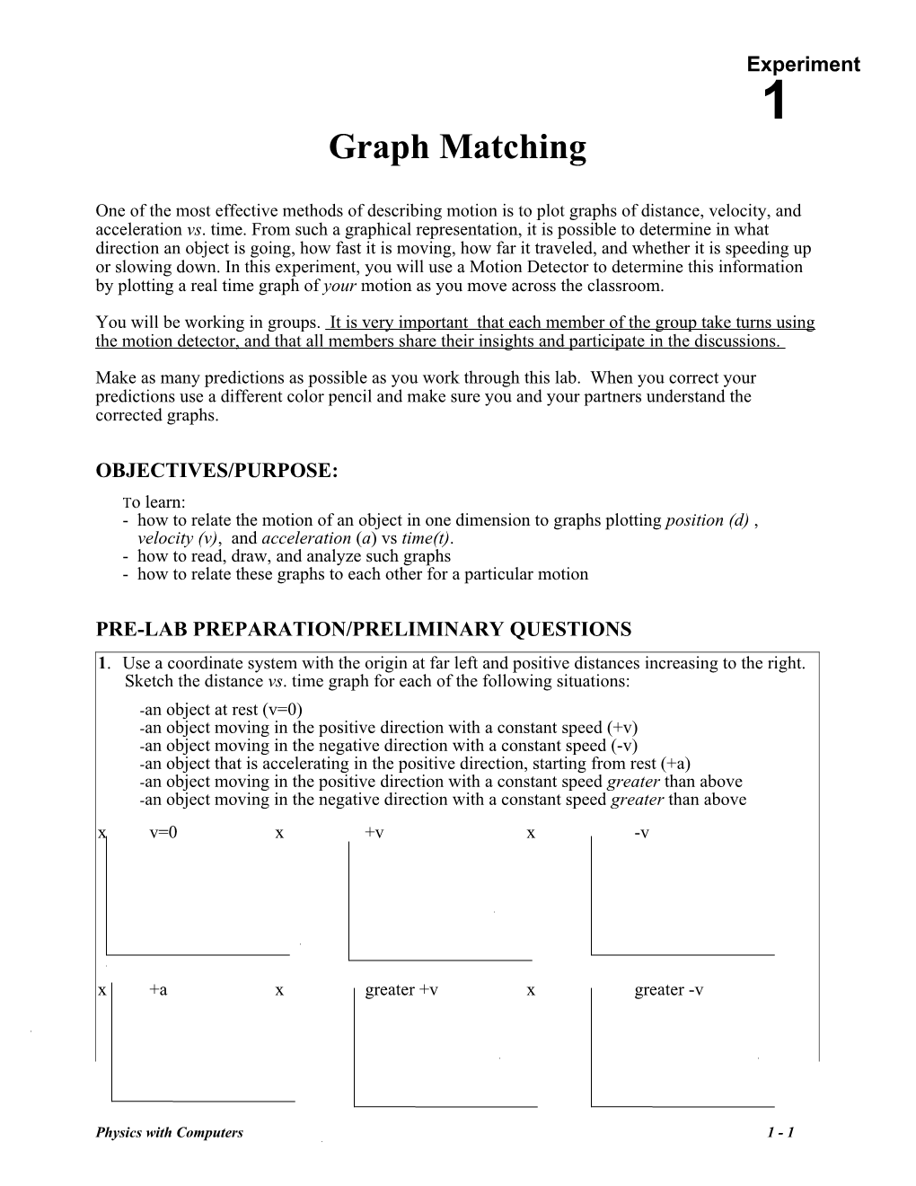 Phys 6 Graph Matching and Motion
