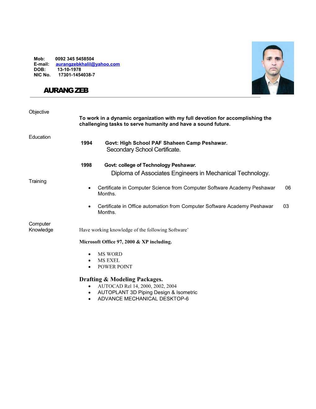 Certificate in Computer Science from Computersoftwareacademypeshawar 06 Months