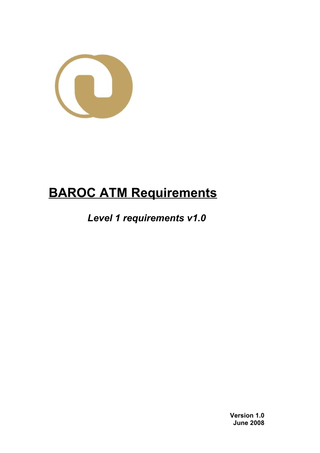 BAROC ATM Requirements