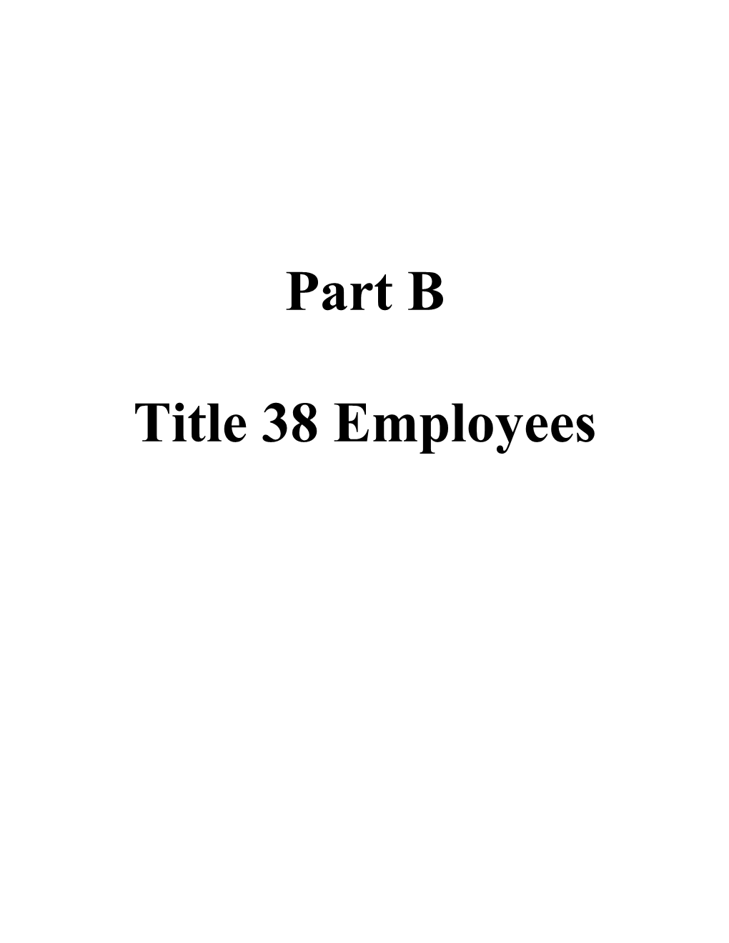 Title 38 Employees