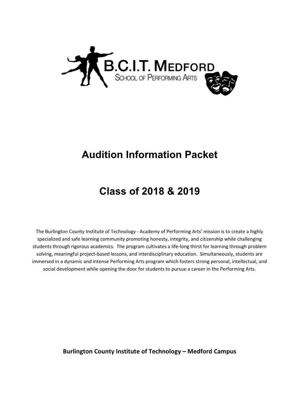 Audition Information Packet