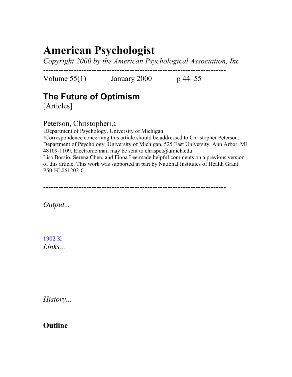 American Psychologist
