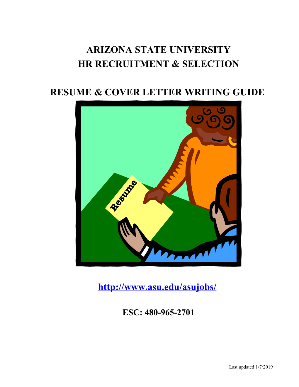 Resume & Cover Letter Writing Guide